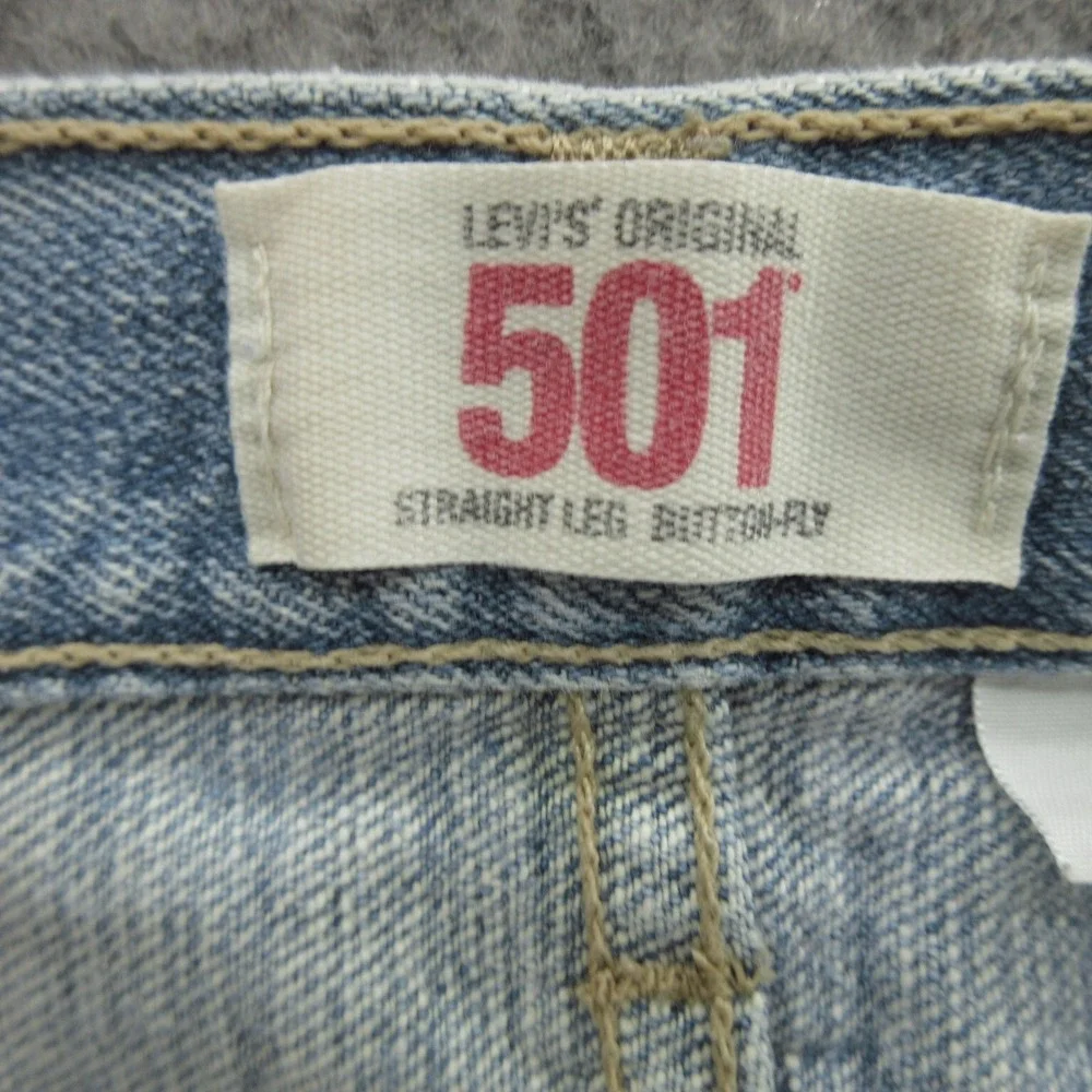 Levi's 501 Men's Straight Jeans 40x28 Blue Denim 100% Cotton Mexico 2009